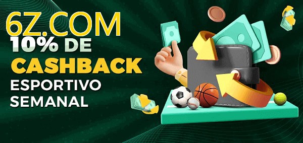 10% de bônus de cashback na 6Z.COM